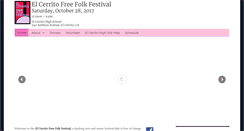 Desktop Screenshot of elcerritofolkfest.org