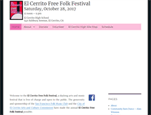 Tablet Screenshot of elcerritofolkfest.org